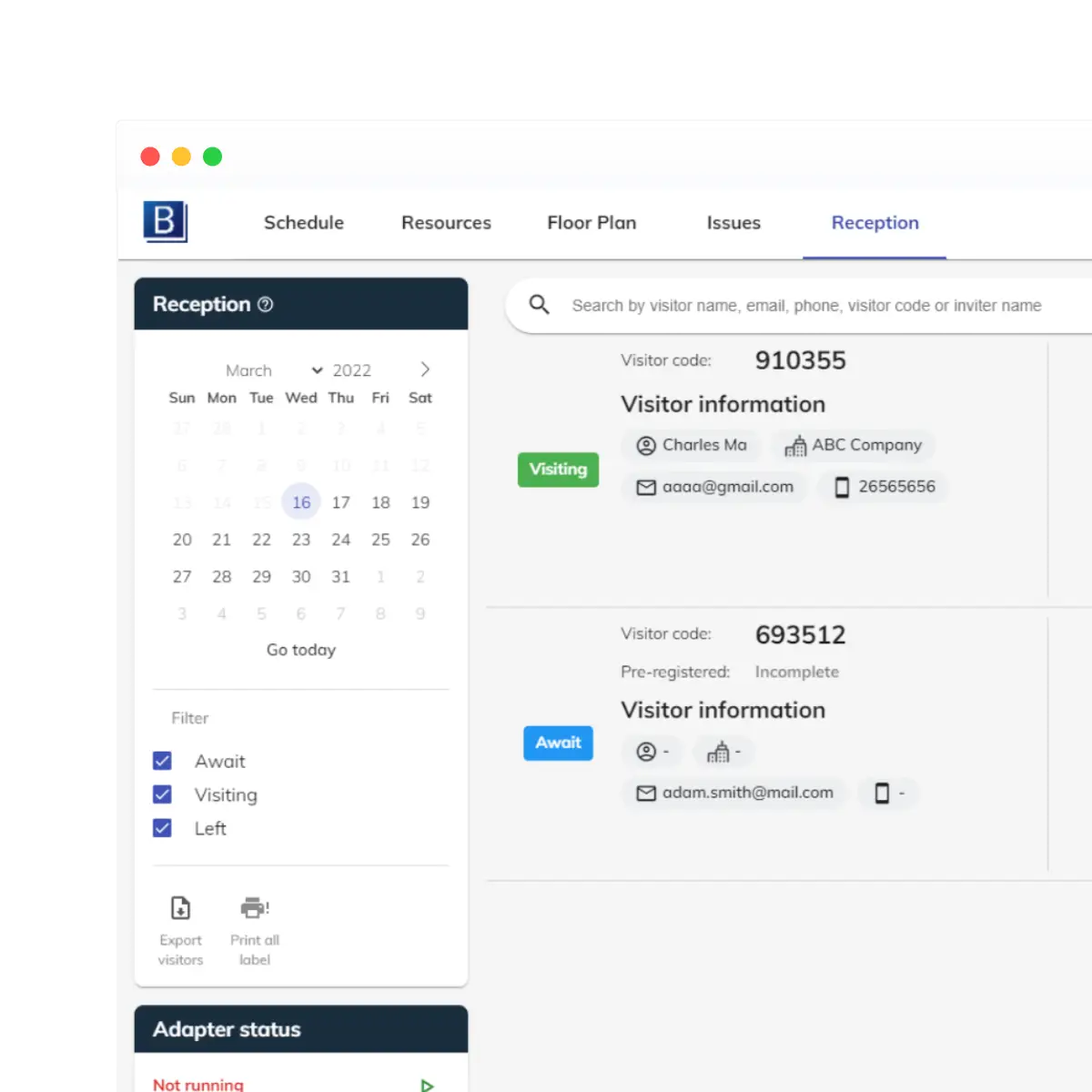 Manage visitors on ONES