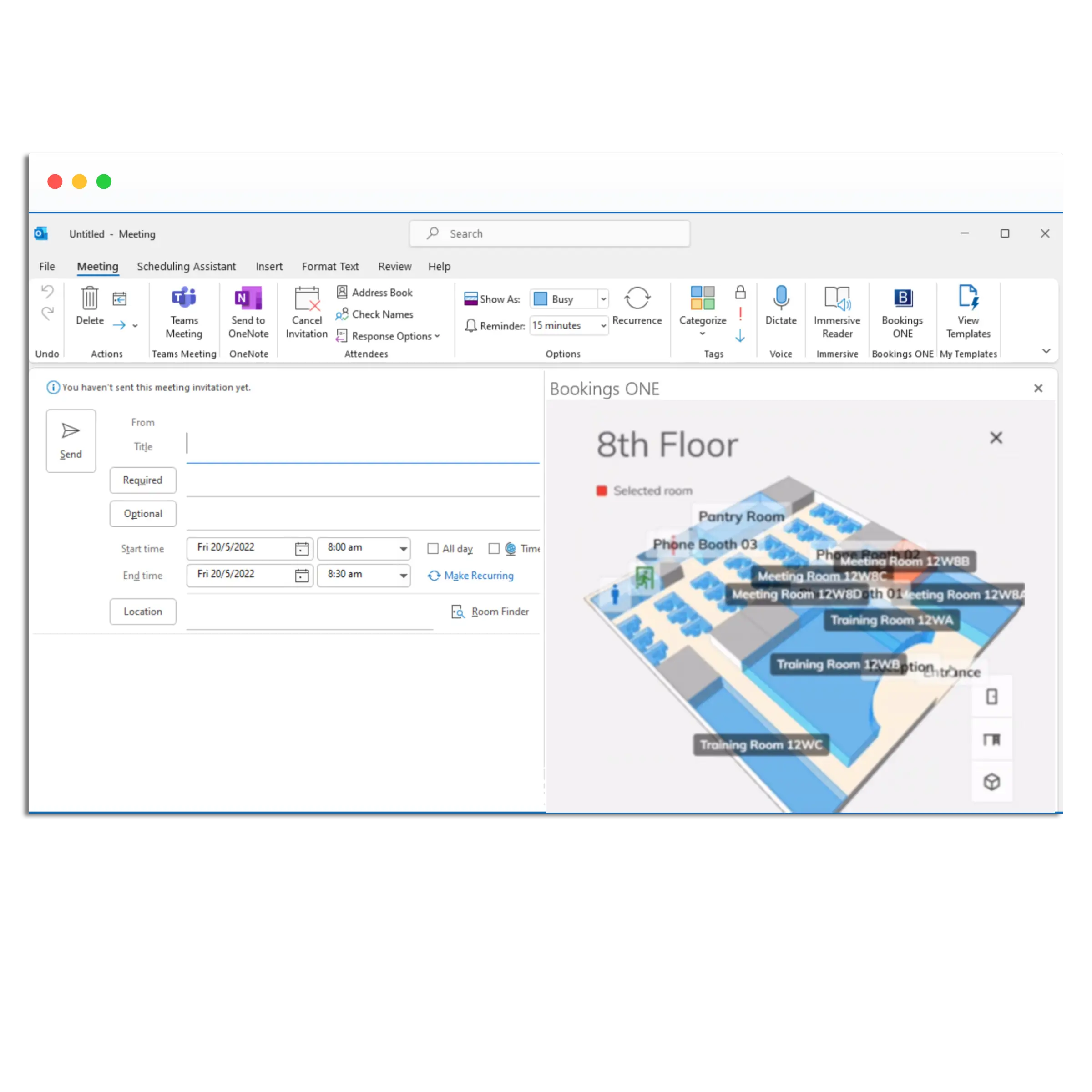 A living office view